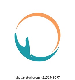 Hand care logo template vector design