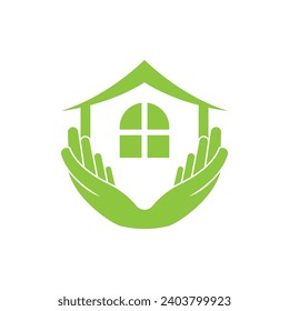 Hand care logo template vector design