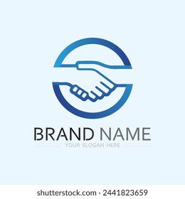 hand care logo template  vector icon business