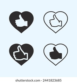 hand care logo template  vector icon business