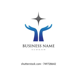 Hand Care Logo Template vector icon Business