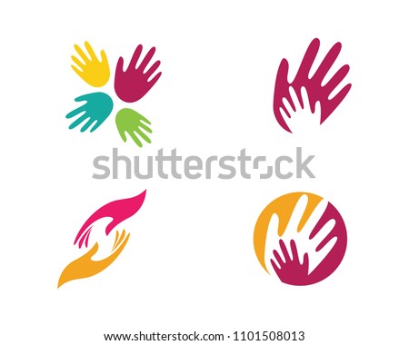 Hand Care Logo Template vector icon Business