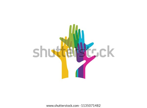 Hand Care Logo\
Template vector icon\
Business