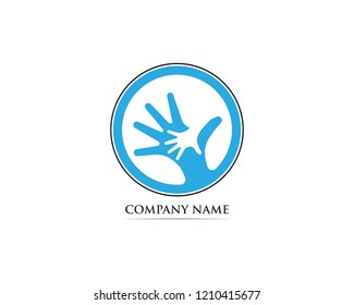 Hand care logo vector - Shutterstock ID 1210415677