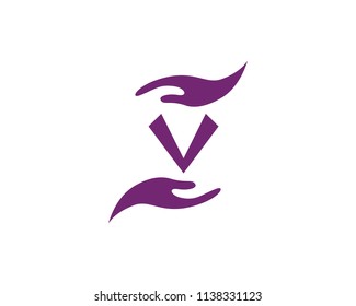 Hand Care Logo vector icon Business