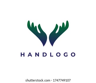 Hand Care Logo vector icon Business