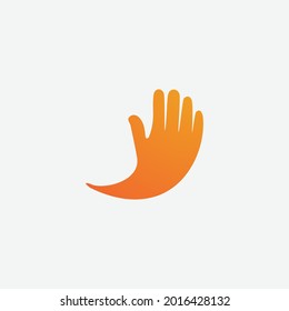 Hand care logo vector image