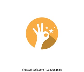 Hand care logo vector template