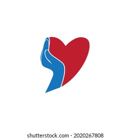 Hand care people vector template illustration