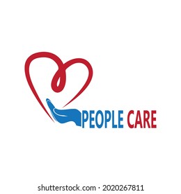 Hand care people vector template illustration