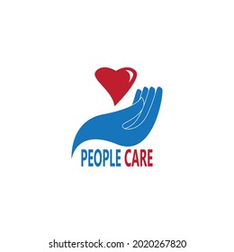 Hand care people vector template illustration