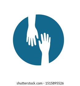 Hand care vector icon illustration design template