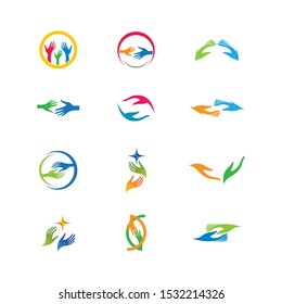 Hand care vector icon illustration