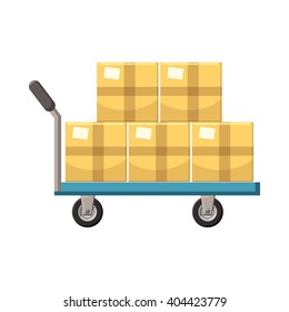Hand cart icon