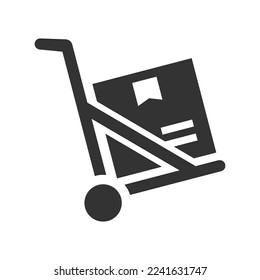 hand cart icon, Vector Graphics