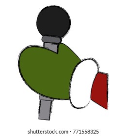 Hand cartoon holding glove