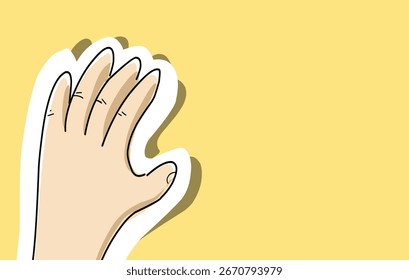 modelo de ilustração de desenho animado manual com space.eps vazio