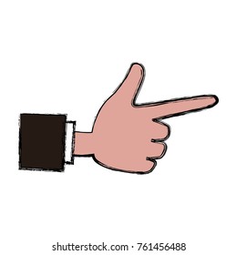 Hand cartoon isolated