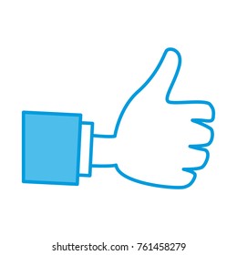 Hand cartoon isolated
