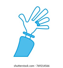 Hand cartoon isolated