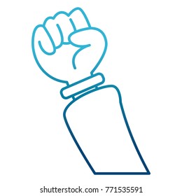 Hand cartoon isolated