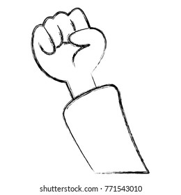 Hand cartoon isolated