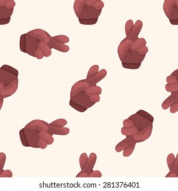 hand , cartoon seamless pattern background