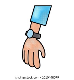 Hand cartoon symbol