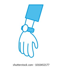 Hand cartoon symbol