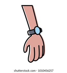 Hand cartoon symbol