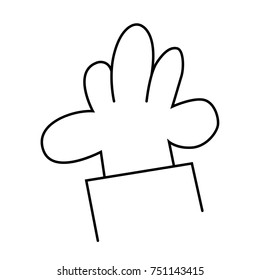 Hand cartoon vector illustration isolated