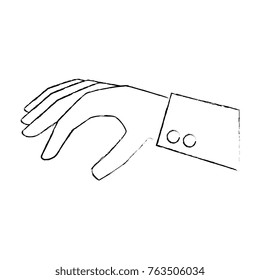 hand catching isolated icon