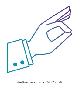hand catching isolated icon