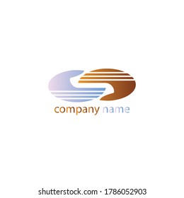 hand channel logo illustration vector color template design