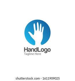 Hand Charity Logo and Icon Vector Template