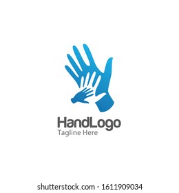 Hand Charity Logo and Icon Vector Template