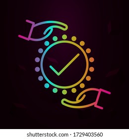 mano, marca el icono nolan Línea delgada simple, contorno vectorial íconos de negocio para ui y ux, sitio web o aplicación móvil