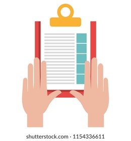 hand with checklist clipboard