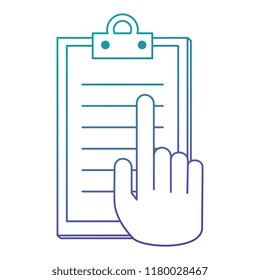 hand with checklist clipboard