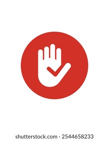 Hand with checklist design icon symbol vector illustration