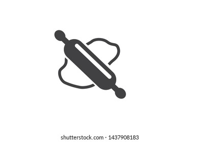 hand of chef throwing pizza dough icon