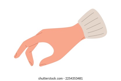 Hand der Schachspieler flach Symbol. Vektorgrafik