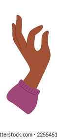 Hand of chess players flat icon. Vector illustration