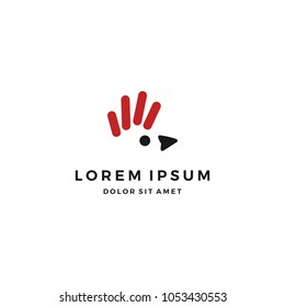 Hand and Chicken Logo Design Template
