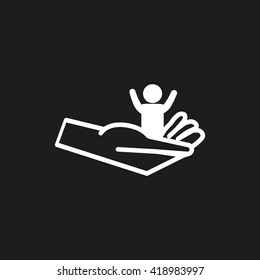 hand, a child icon