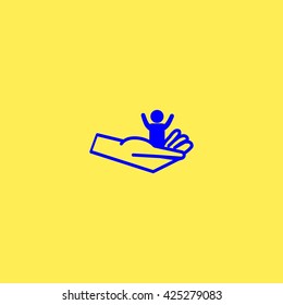 hand, a child icon