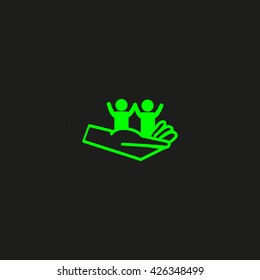 hand, a child icon