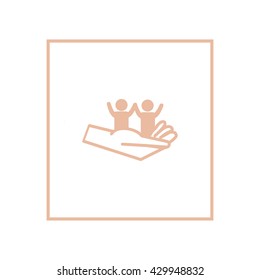 hand, a child icon