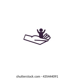 hand, a child icon