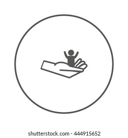 hand, a child icon